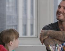 David Beckham conversation with kids