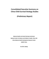 Consolidated Executive Summary on China Child Survival Strategy Studies